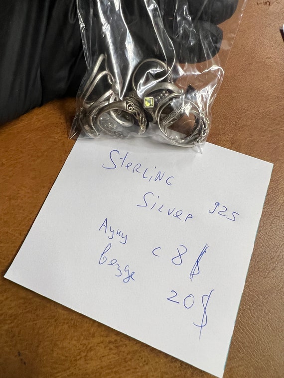 Lot of 10 925 Sterling Silver Assorted Gemstones … - image 7