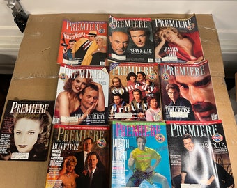 Lot of 10 Issues of Premiere Magazine Vintage 1990