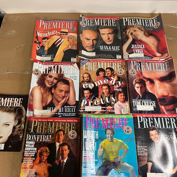 Lot of 10 Issues of Premiere Magazine Vintage 1990