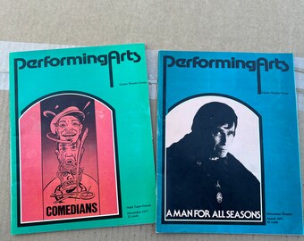 Lot de 2 Performing Arts Magazine décembre 1977, mars 1979