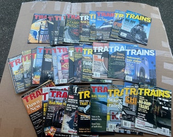 Lotto di 32 riviste di treni La rivista delle ferrovie 2002-2004 numeri vintage