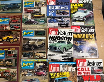 Lot de 15 Classic Auto Restorer, magazines de voitures restaurées des années 1970-1990