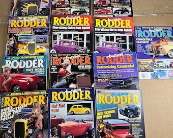 Lot of 13 Issues of American Rodder Magazine w/ Duplicates 1988-1990
