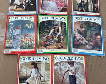 Lot von 8 Vintage Good Old Days Magazine 1999-2000 Ausgaben