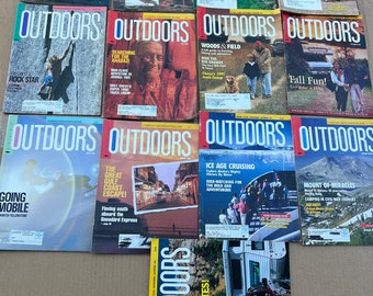 Lotto di 13 avventure di pesca in barca della rivista Chevy Outdoors Magazine 1987-1992