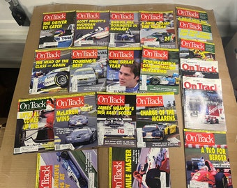 Lot of 20 Issues of On Track Auto Racing Magazine 1994,1995,1996