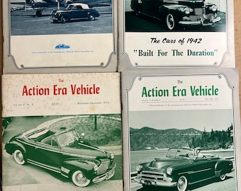 Lot of 4 Action Era Vehicle Magazine 1972,1974,1977,1979