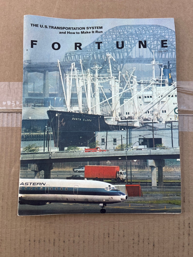VTG Fortune Magazine Juillet 1971 Le système de transport américain image 1