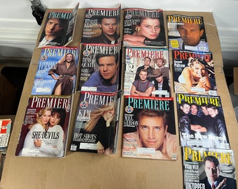 Lot de 13 VTG Premiere Magazine 1988-1989