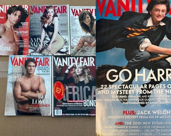 Lotto di 6 riviste Vanity Fair 2001-2002, 2006-2008, numero 2011