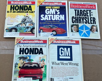 Lot of 5 Business Week Magazine Various 1987-1995