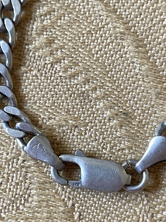 vintage sterling silver 925 chainlink bracelet bi… - image 8