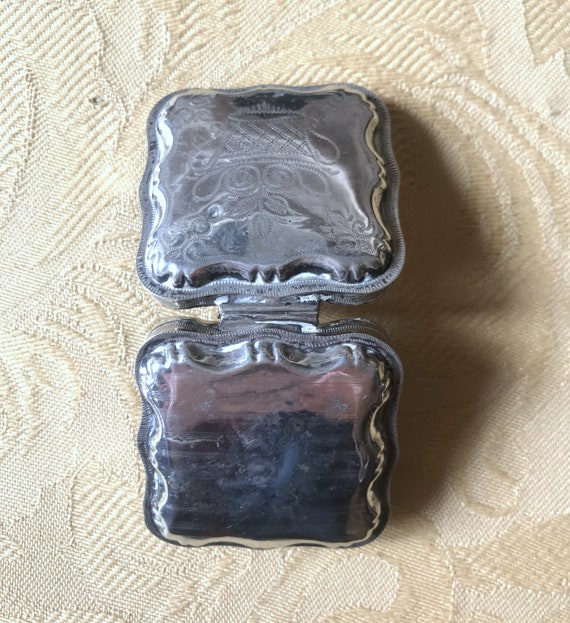 Vintage sterling silver 925 pill box or jewelry b… - image 8