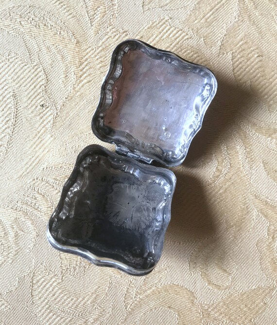 Vintage sterling silver 925 pill box or jewelry b… - image 5