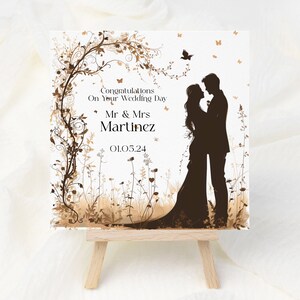 Personalised Wedding Card,  Wedding Card, Floral Wedding Card, Congratulations On Your Wedding, Wedding Card,