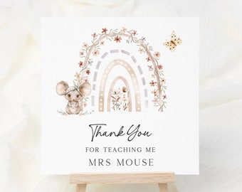 Personalised Teacher Thank You Card,  Teacher Card, Personalised, End of Year Teacher Card, Nursery Teacher Card, Amazing Teacher Card,