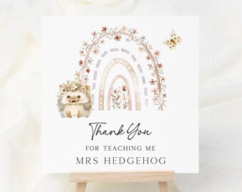 Teacher Thank You Card,  Teacher Card, Personalised, End of Year Teacher Card, Nursery Teacher Card, Amazing Teacher Card, Personalised
