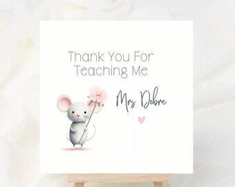 Personalised Teacher Thank You Card,  Teacher Card, Personalised, End of Year Teacher Card, Nursery Teacher Card, Amazing Teacher Card,