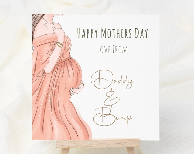 Mom to Be Mother's Day Card, Happy Mother's Day From the Bump, New Mom ...