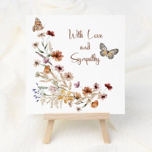 Sympathy Card, Condolence Card, Thinking of You Card, With Deepest sympathy Card, For A Friend, For A Mum