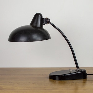 Vintage Bauhaus Desk Lamp | Antique Table Lighting | Mid-century Modern Office Light | 40&#39;s Industrial Lamps | Christian Dell Style