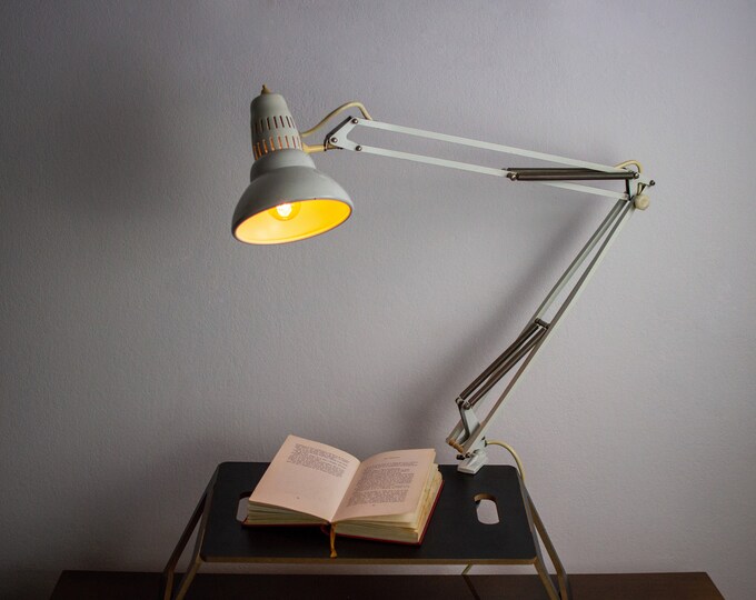 Vintage Architect Desk Lamp 70's Industrial Lighting Etsy