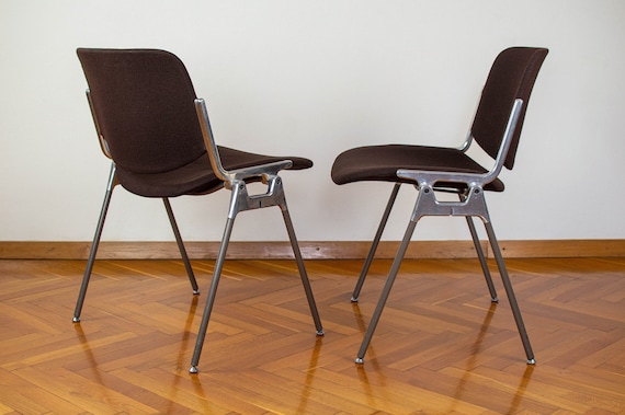 Vintage Office Chairs Giancarlo Piretti for Castelli Mid century
