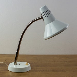 Mid-century Modern Desk Lamp | Vintage Adjustable Office Lamps | 60&#39;s Industrial Lighting | Retro Gooseneck Light