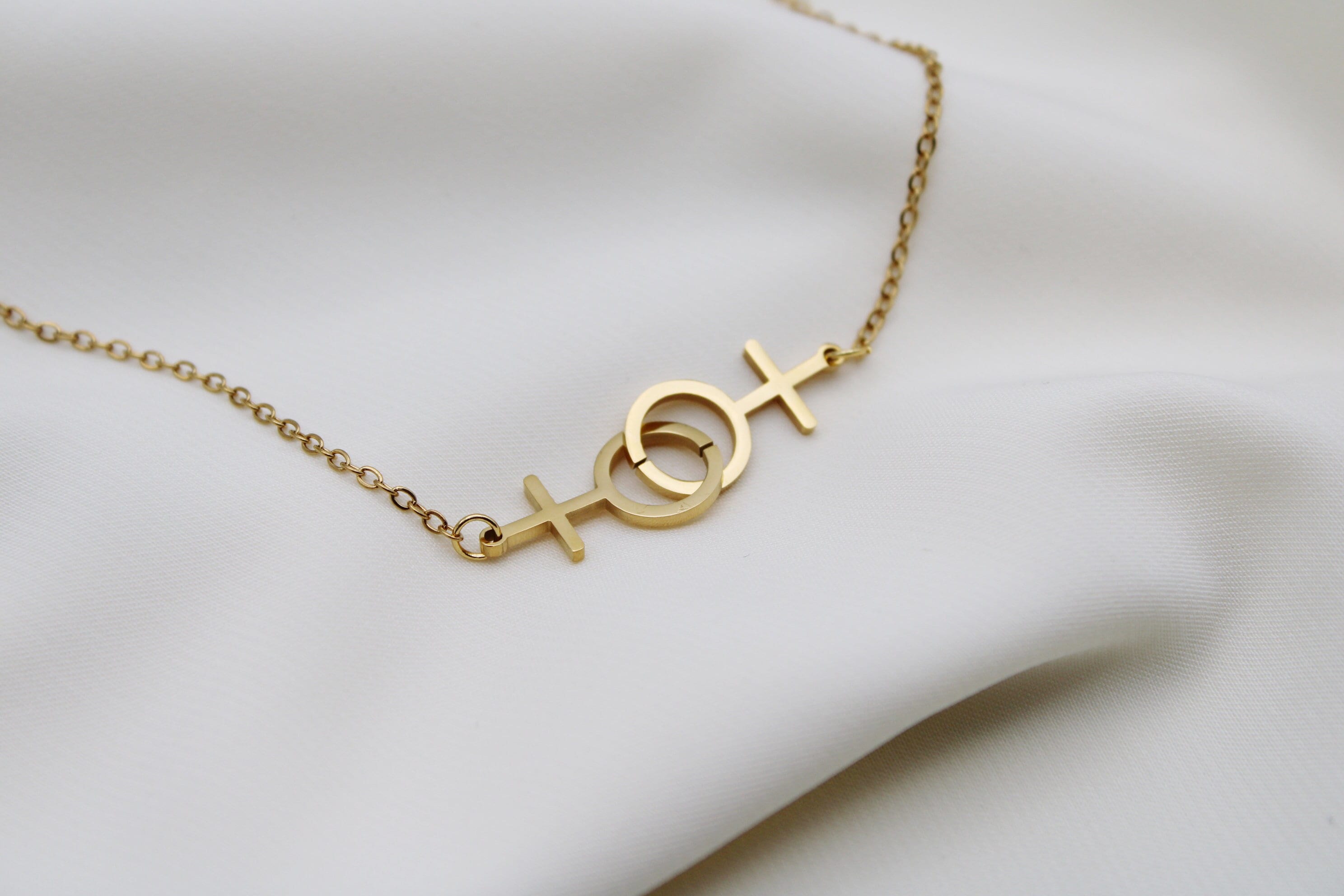 Venus Symbol Necklace | Feminist Women's Symbol Necklace | Feminist Jewelry | Woman Pride Gender Symbol | LGBTQIA + Lesbian