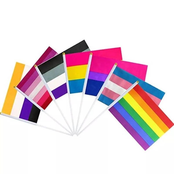 Pride Flagge | Homosexuell Lesbian Bisexuell Transgender Pansexuell Pride Flag LGBTQ | Gay Flagge Queer LBGTQIA+ Hand Flagge