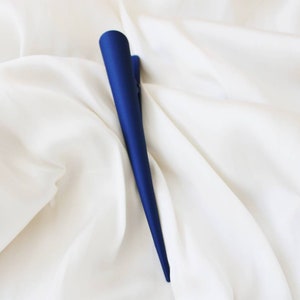 Farbige Französische Haarspange Statement Haarkralle Schildkröte Haarklemme Minimalistisch Matte Haar Clip Filigrane Haarklammer Blau