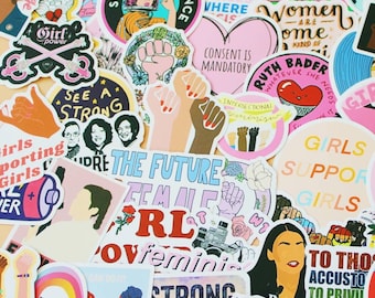 Feminist Sticker Patches | Pride Queer LGBTQ+ | Feminism | GIRL POWER | Future is female |Trans | Women's Right |Equality| My Body My Choice
