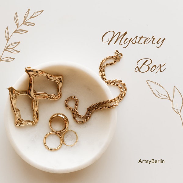 Jewelry  Mystery Box | Schmuck Überraschung Pack Grab Bag | Geschenk Ideen | Ohrringe Halskette | Gift box Surprise | Modeschmuck