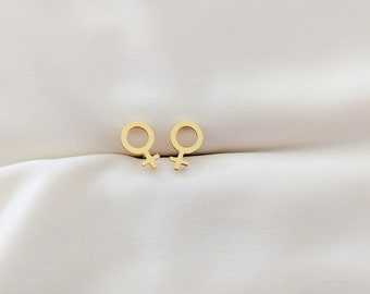 Venus Symbol Ohrringe | Feministisch Frauensymbol Ohrringe | Feministischer Schmuck | Woman Pride Gender Symbol | LGBTQIA +