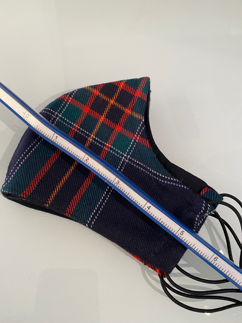 RCMP Tartan Face Mask Set 2 Adult TAPERED Masks With EAR Etsy