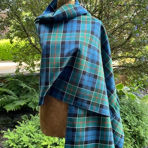 Ancient Colquhoun 100% Wool Tartan Shawl