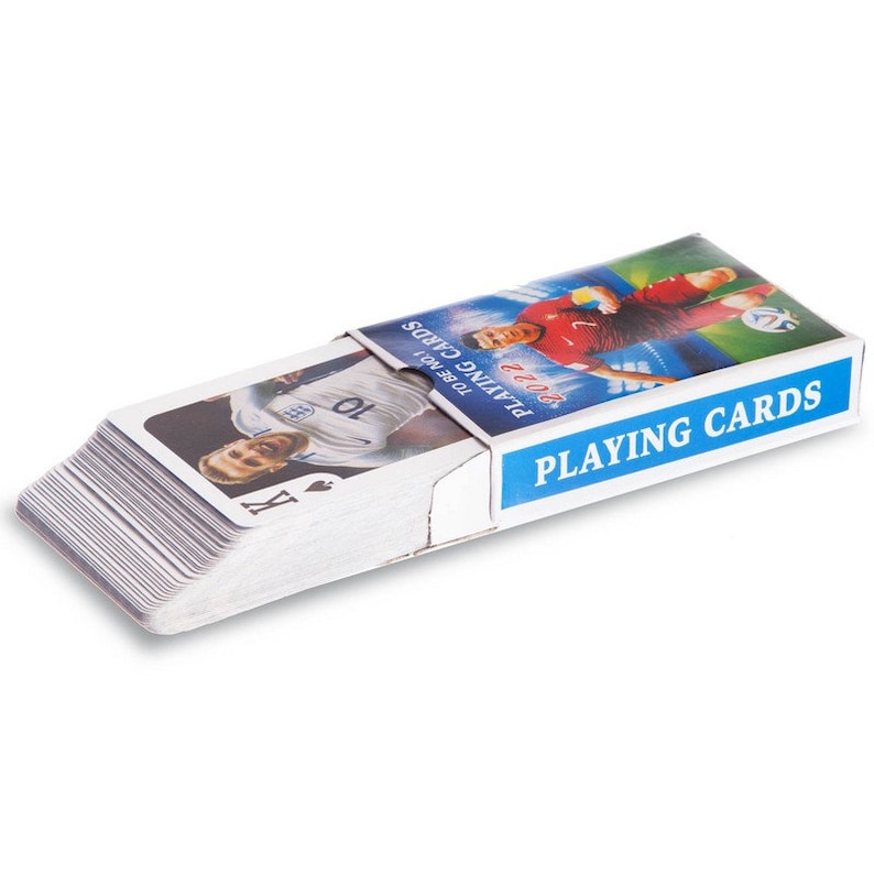 LAMINATED PLAYING CARDS With Soccer Stars 54card Deck Etsy