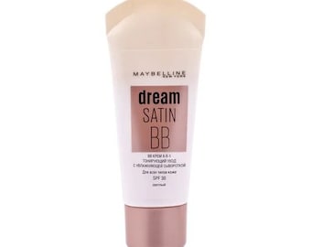 Maybelline New York Dream Satin BB Cream 8 in 1 with moisturizing serum, SPF 30, Light, 30 ml