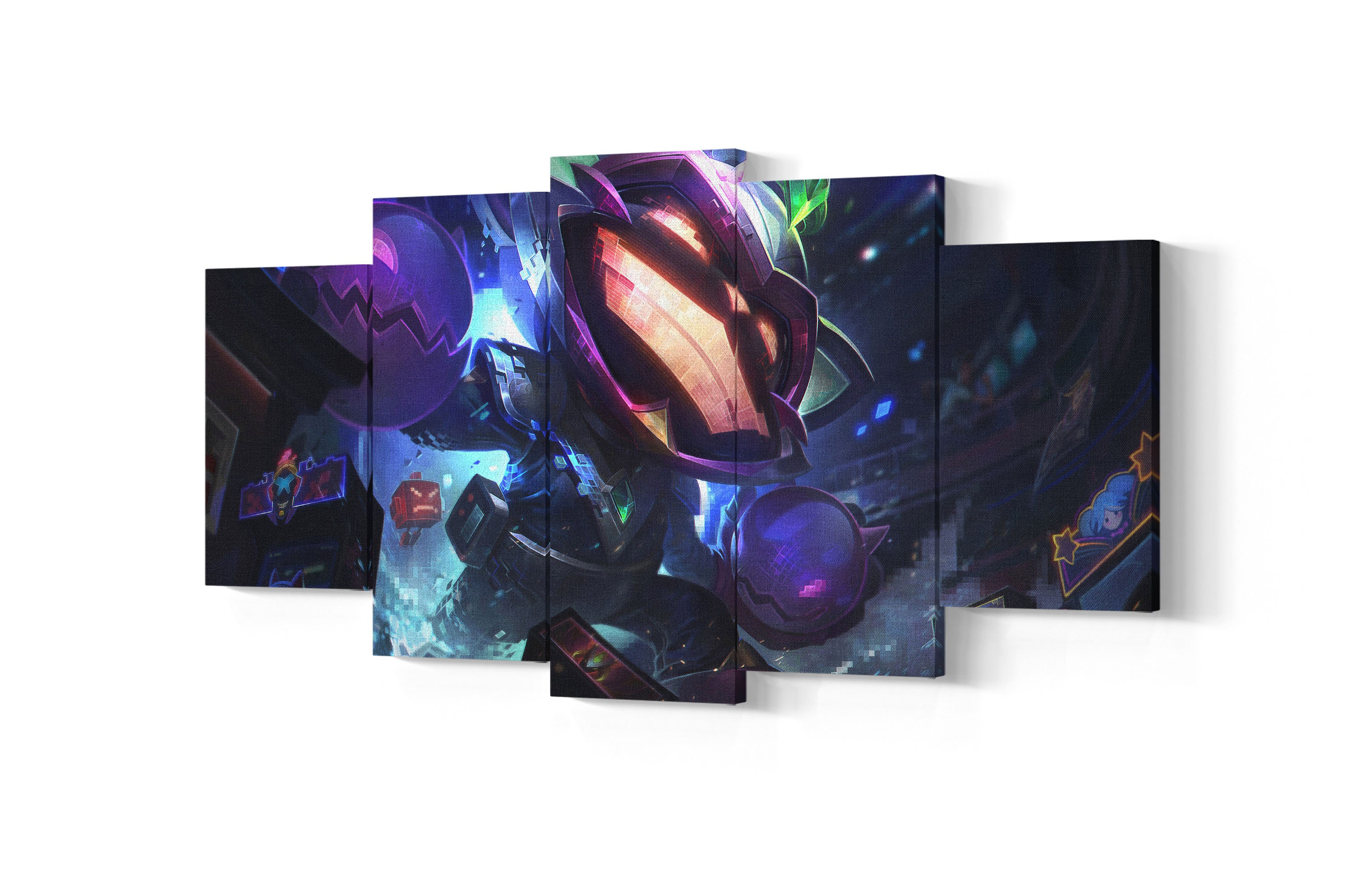 Ziggs LoL ALL SKINS 5 Piece Canvas Print Wall Art Ziggs | Etsy