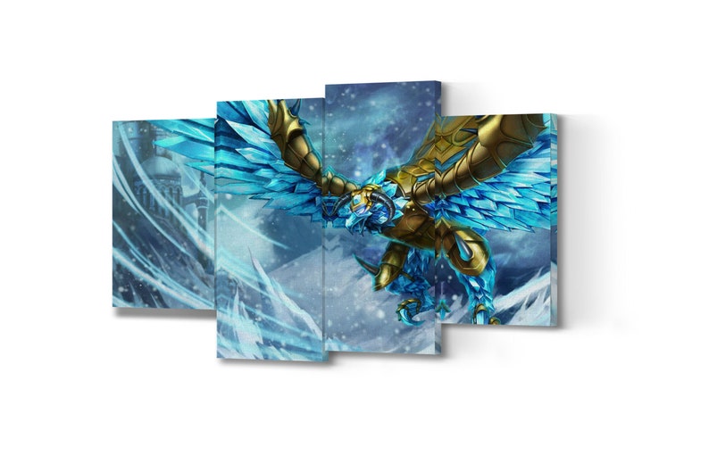 Anivia LoL Poster Anivia LoL Painting 5 Piece Canvas Print Wall Art Anivia Print ALL SKINS Anivia LoL Anivia LoL Artwork Gift