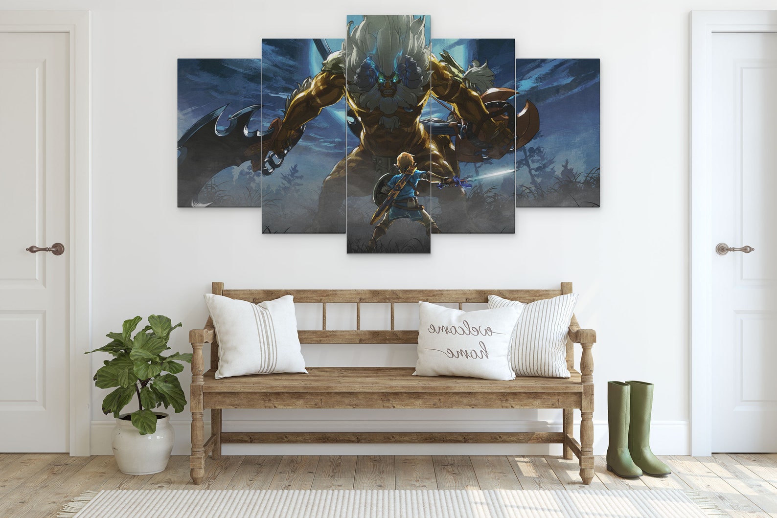 Legend of Zelda 5 Piece Canvas Art Zelda 5 Panel Wall Art | Etsy
