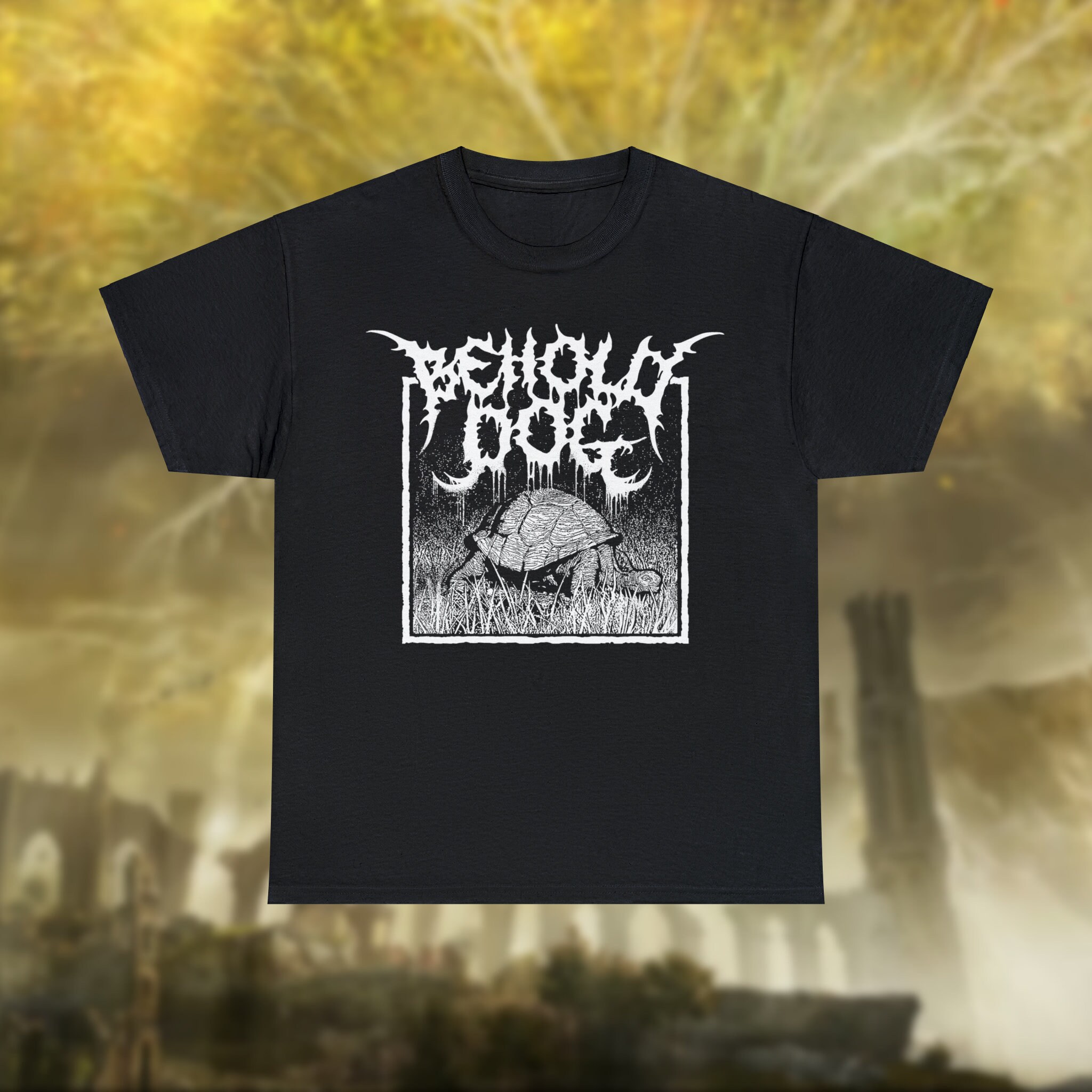 FerociTees Behold Dog Praise Elden RPG Gamer T-Shirt For Men - Fun Gaming Tee - View #9