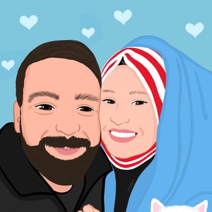 Retrato familiar personalizado a partir de una foto, dibujo de pareja personalizado, bocetos de una foto, regalo del Día del Padre, regalo para mamá, regalos personalizados