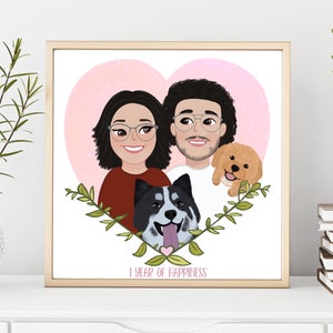 RITRATTO DI FAMIGLIA PERSONALIZZATO, ritratto da foto, dipinto da foto, ritratto personalizzato, illustrazione di ritratto di famiglia, dipinto di ritratto di famiglia
