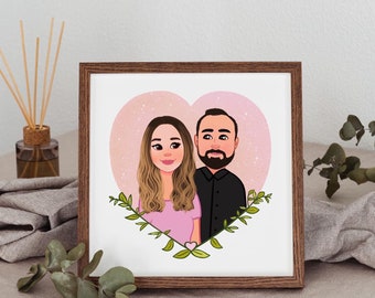 Custom Portrait for Couple, Custom Digital Portrait, Soulmate Drawing, Soulmate Sketch, Family Drawing, Mother’s Day Gift, Gifts for Mom