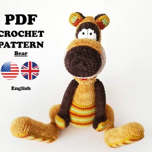 CROCHET PATTERN Bear Toy / Amigurumi tutorial PDF file