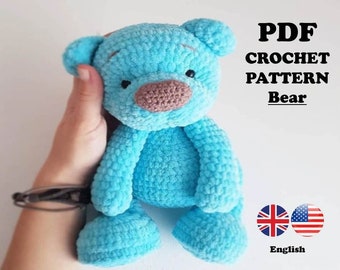CROCHET PATTERN Bear Toy / Amigurumi tutorial PDF file / Teddy Bear
