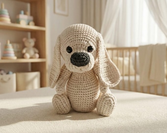 Schema per un cucciolo all'uncinetto in amigurumi, tutorial fotografico (file PDF)