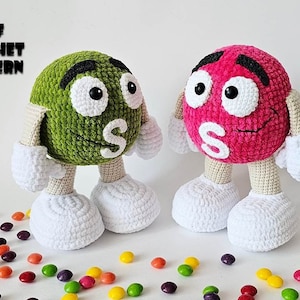 HÄKELANLEITUNG Pink Candy (Candy Amigurumi, gehäkelt, Fotoanleitung PDF-Datei)
