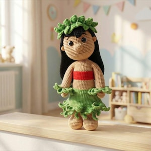PADRÃO DE CROCHÊ Boneca Monstro Lilo (Amigurumi, Crochê, Tutorial com Fotos em PDF)